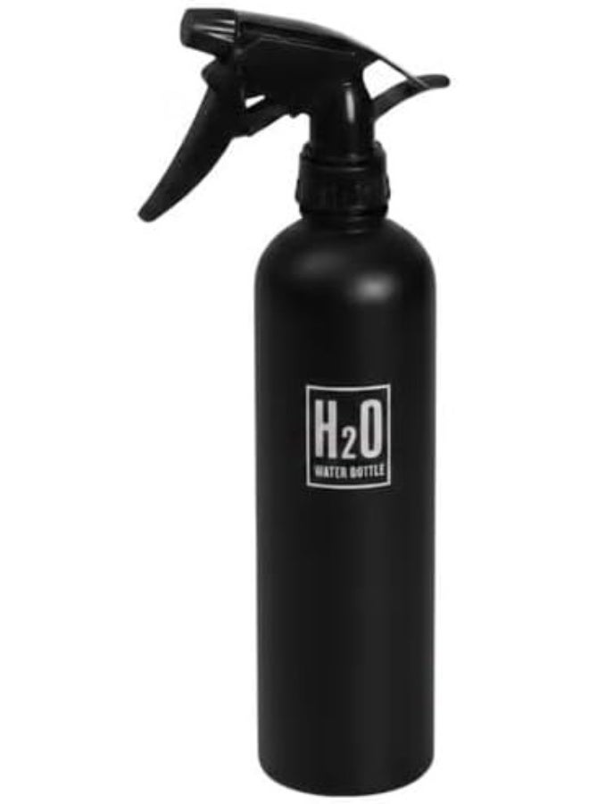 500ml Fine Mist Water Spray Bottle – Multi Purpose Empty H2O Sprayer for Curly Hair, Hairstyling, Salon and Barber Use, Plants Care and Daily Cleaning-black - Image 1